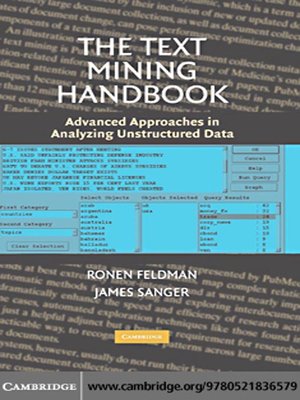 cover image of The Text Mining Handbook